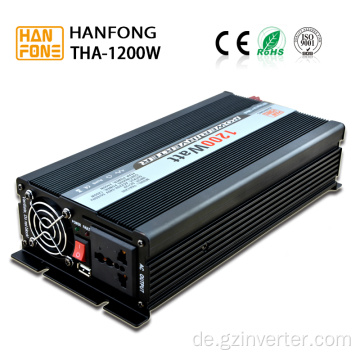 Solar -Power -Wechselrichter 1200W DC 12V/24 V AC 110V/220 V